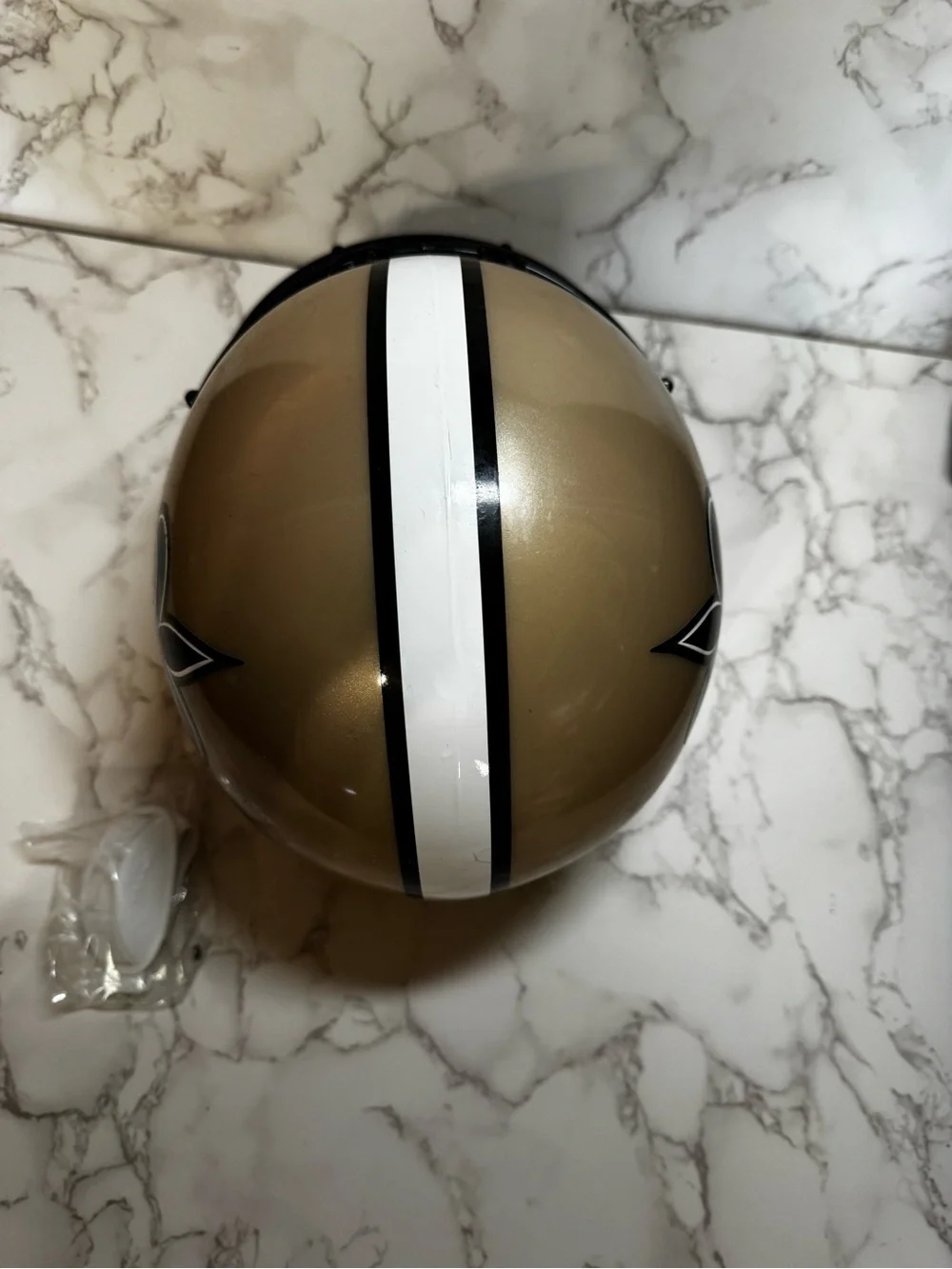 New Orleans Saints Gold & Black Helmet and Apparel Fan Set